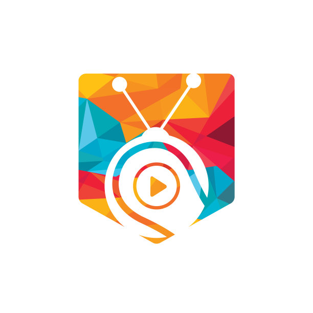 网球电视标志设计模板图片下载