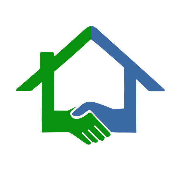 简单的房子，里面有握手图片下载