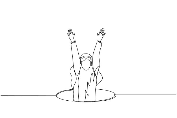 一条阿拉伯商人的线倒下了图片下载