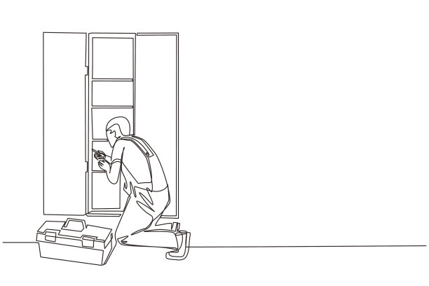 连续单线拉丝修理或图片下载