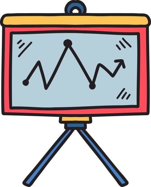 手绘展示板插图图片下载