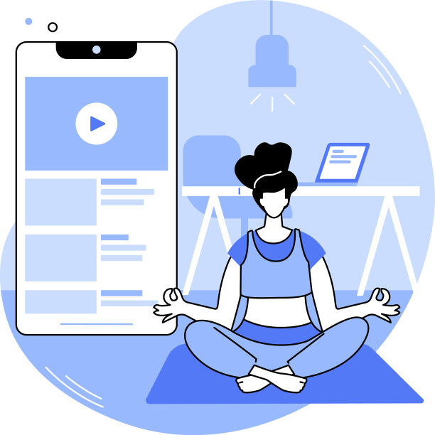 瑜伽休息孤立漫画图片下载