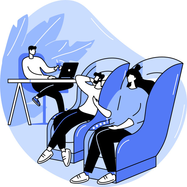 办公室按摩区孤立卡通图片下载