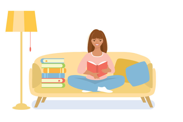 一个少年正坐着读书图片下载