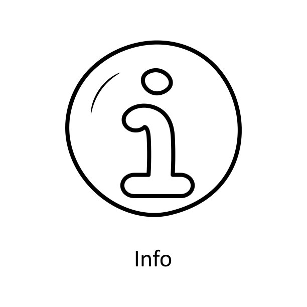 信息大纲图标设计插图。媒体控制符号在白色背景EPS 10文件图片下载