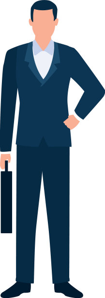 优雅的商人与投资组合图片下载