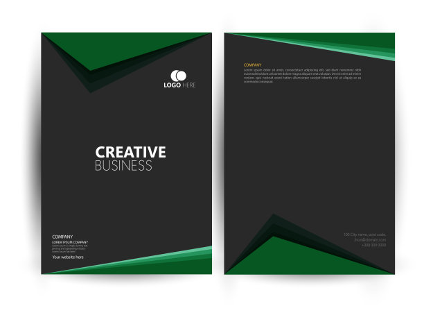 封面设计模板公司业务年度报告小册子海报公司简介目录杂志传单小册子传单传单。EPS格式图片下载