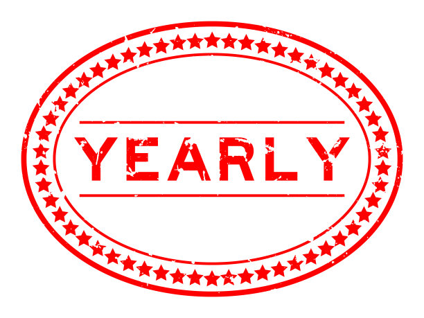 垃圾红字每年椭圆形橡胶印章邮票在白色背景图片下载