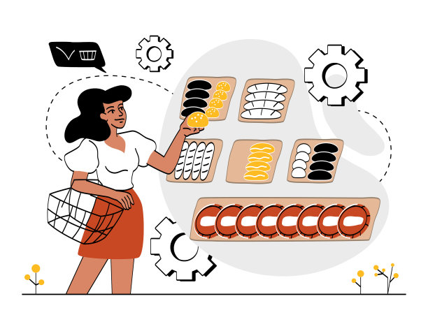 超市购物的概念图片下载