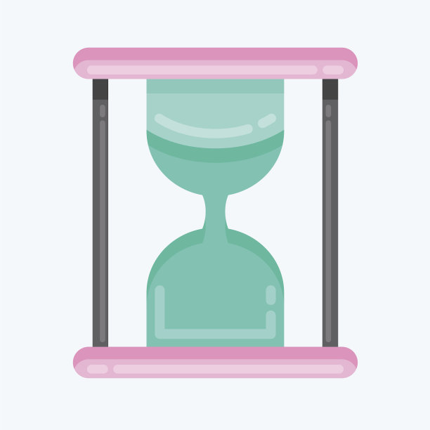 图标沙漏适合教育符号平坦图片下载