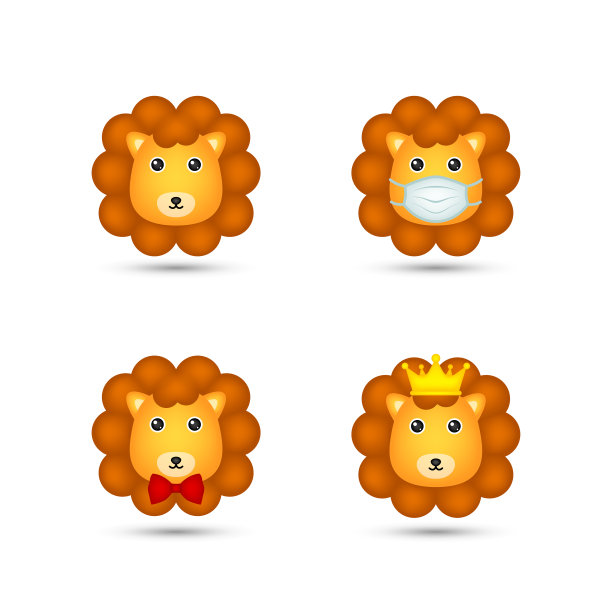 白底狮子头图片下载