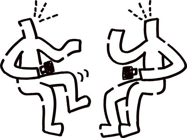 两个店员边喝咖啡边聊天图片下载