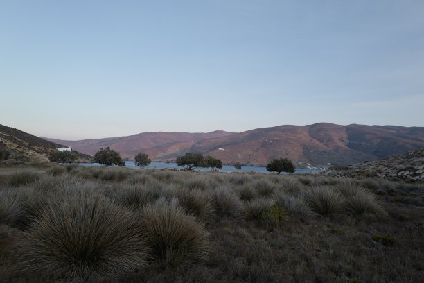 傍晚的海滩风景图片下载