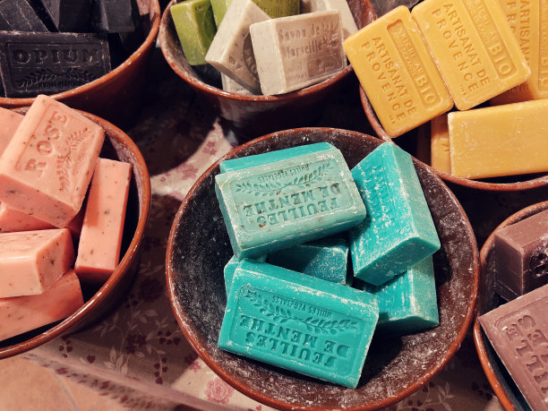 五颜六色的手工皂图片下载