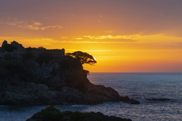 帕拉默斯的福斯卡海滩。很好，日出图片下载