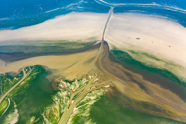中国江西鄱阳湖干旱景象图片下载