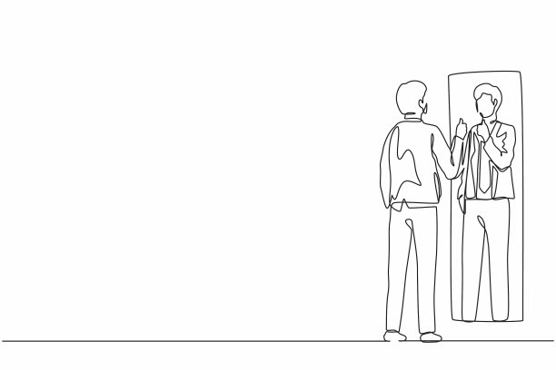 单连线画商人爱图片下载