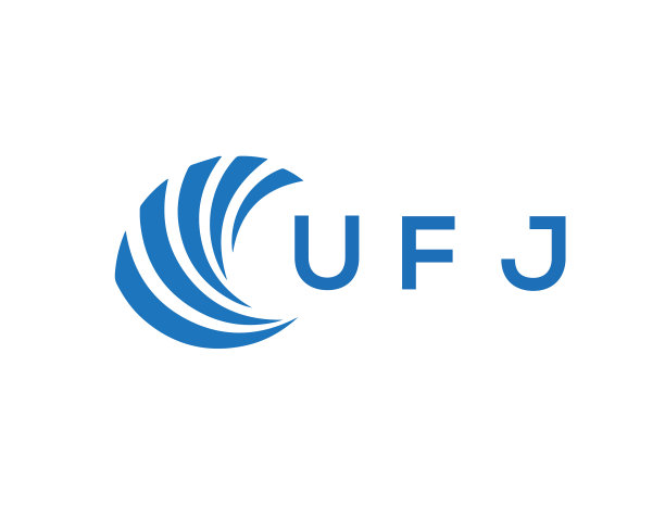 Ufj字母logo设计在白色背景Ufj图片下载