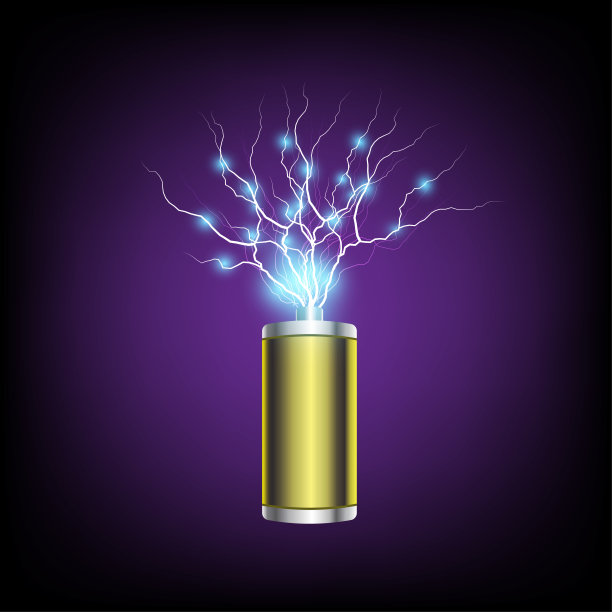 摘要向量电池。创造性的动态元素。图片下载