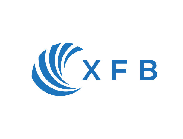 XFB的字母标志设计在白色背景XFB图片下载