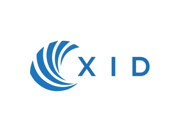 Xid字母标志设计在白色背景Xid图片下载