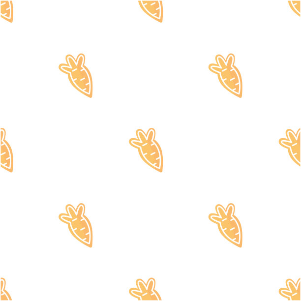 可爱的无缝模式与卡通圣诞饼干-胡萝卜。2023年兔年。说明背景。图片下载