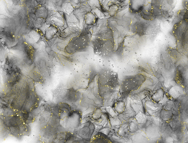 酒精墨水，黑色和金色图片下载