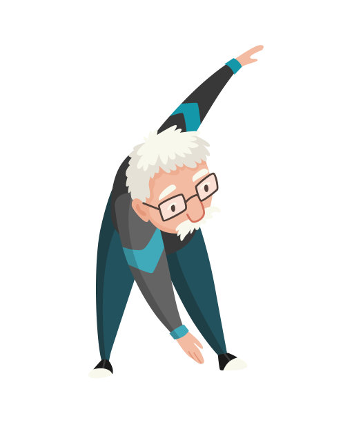 老年人锻炼健康积极的生活方式图片下载