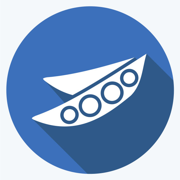 图标豌豆适合坚果象征长影子图片下载