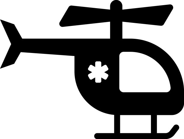 空中救护车救援图标：医疗保健图片下载