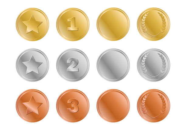 金银奖、铜奖及花圈图片下载