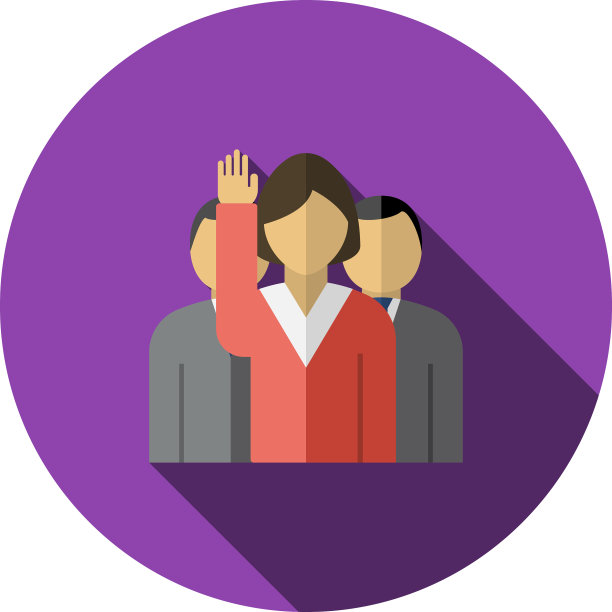 投票女士和男人背后的图标图片下载