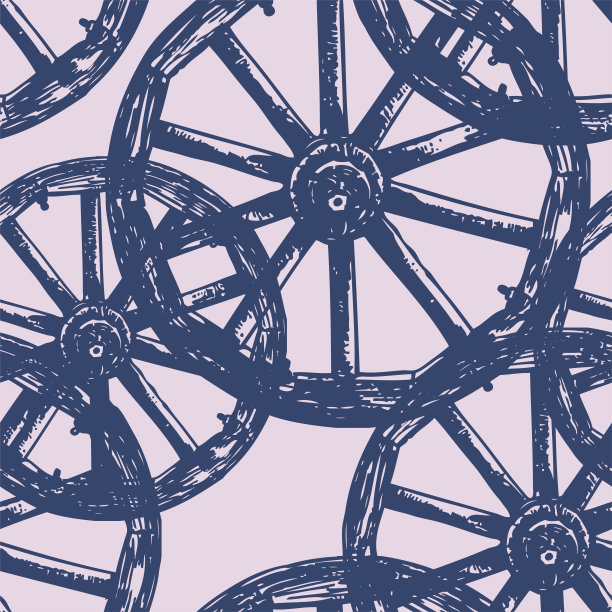 无缝背景拉旧木车轮图片下载