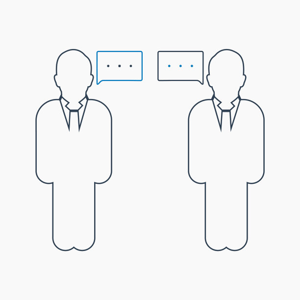 对话图标线风格eps图片下载