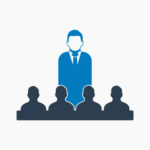 领导图标扁平风格eps图片下载