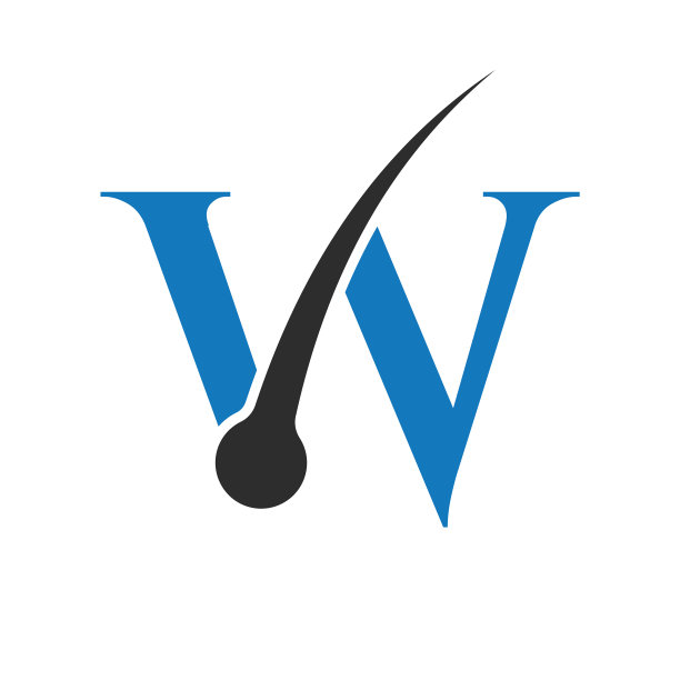 头发处理标志上的字母模板图片下载