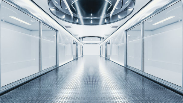 白色的房间或科学实验室。科学元素与创新背景。可用于教育。图片下载