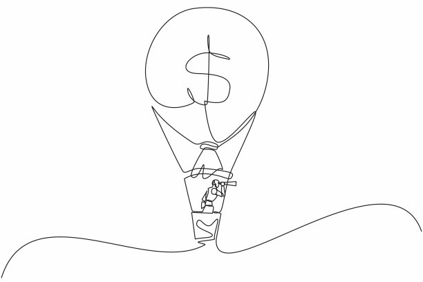 在热空气中单根连续画线机器人图片下载