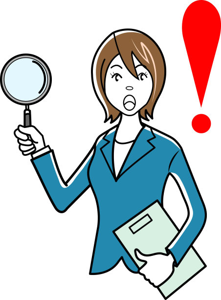 拿着放大镜的商人和女商人图片下载