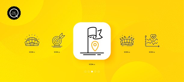 体育馆、竞技场和有氧训练最小线图标。对于网页应用，打印。向量图片下载