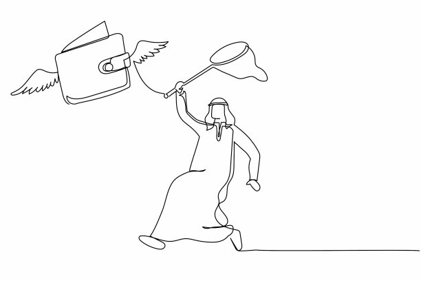 阿拉伯单线连续绘图图片下载