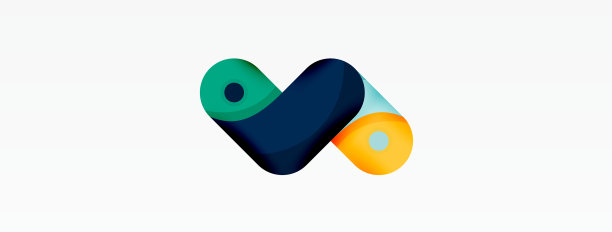 创意几何墙纸圆箭头形状图片下载