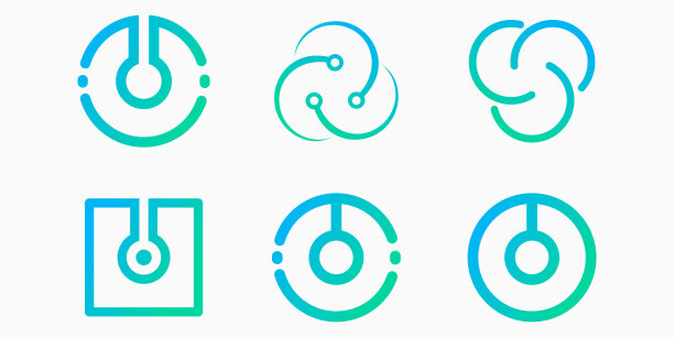 三一科技标志图标集。技术的矢量图图片下载