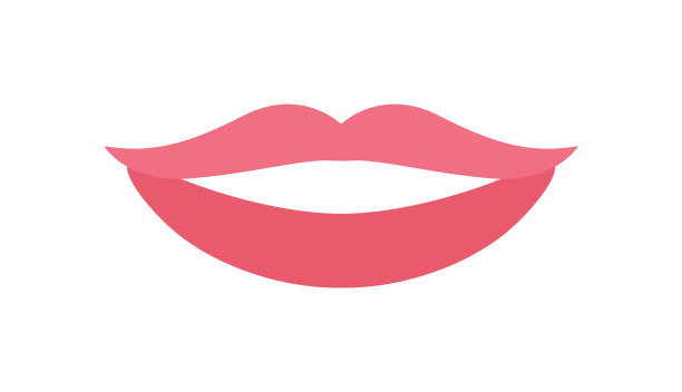 美丽甜美的女性微笑，洁白的牙齿图片下载