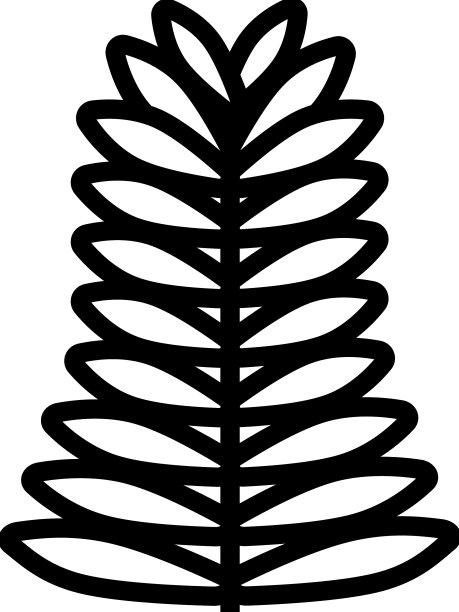 铁杉叶线图标图片下载