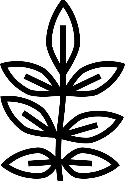 灰叶线图标图片下载