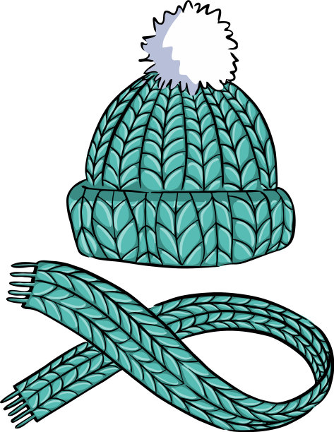 帽子和围巾秋天和冬天图片下载