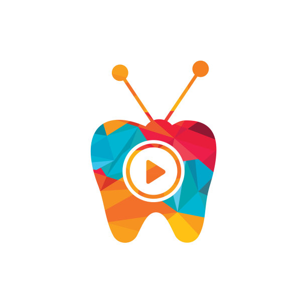 牙科电视标识设计模板图片下载