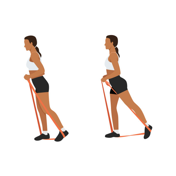 臀后抬高，阻力带长图片下载