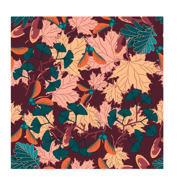 秋叶图案图片下载
